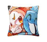 Zhongkaihua Dandy's World, federa per cuscino quadrata, 45 x 45 cm, stampa 3D di Dandy's World, per camera da letto, divano, ufficio (cuscino non incluso)