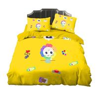 Zhongkaihua Dandy's World, set di biancheria da letto da 3 pezzi, per letto matrimoniale, singolo e king size, con copripiumino e federe, per la casa e la camera da letto, regalo decorativo