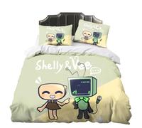 Zhongkaihua Dandy's World, set di biancheria da letto da 3 pezzi, per letto matrimoniale, singolo e king size, con copripiumino e federe, per la casa e la camera da letto, regalo decorativo