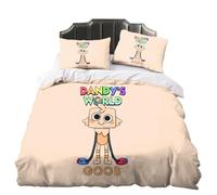 Zhongkaihua Dandy's World, set di biancheria da letto da 3 pezzi, per letto matrimoniale, singolo e king size, con copripiumino e federe, per la casa e la camera da letto, regalo decorativo