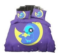 Zhongkaihua Dandy's World, set di biancheria da letto da 3 pezzi, per letto matrimoniale, singolo e king size, con copripiumino e federe, per la casa e la camera da letto, regalo decorativo