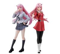 Zhongkaihua Darling In The Franxxx 02 Figura - Zero Two Uniforme Figurine 2PCS Anime Pvc Statue Home Computer Desk Ornamento Decorazione Regalo