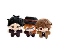 Zhongkaihua Dazai e Chuuya Peluche Akutagawa BSD Figure 3 pz Ciondolo Anime Carino Morbido Farcito 10 CM Occasioni Decorazioni Regali