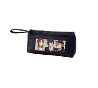 Zhongkaihua Dazai Osamu e Nakahara Chuuya Astuccio anime, in tela con cerniera, astuccio per penne e articoli scolastici per studenti, cancelleria, Tipo 1, 4.7*9.5*21cm, Astuccio portamatite