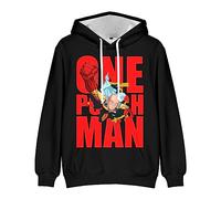 Zhongkaihua Felpa con cappuccio con motivo anime One Punch Man, unisex, con stampa 3D, Saitama, abbigliamento cosplay, sport, casual, con coulisse, per ragazze e ragazzi