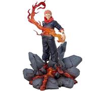 Zhongkaihua Figura di Ryomen Sukuna con effetti speciali lotta azione statua statua palco con pavimento paesaggio base PVC modello scrivania ornamenti