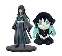 Zhongkaihua Figure Anime e Bambola Peluche Set Combinati Shinobu/Giyuu/Tanjiro/Nezuko Figura Shinazugawa Sanemi Figura Anime Statua Decor Collezione Regali