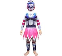Zhongkaihua FNAF Costume cosplay FNAF Foxy Chica Bonnie Bunny FNAF Security Breach Costume per bambini FNAF Jumpsuit con maschera horror Face Outfit Halloween Dress up Party
