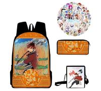 Zhongkaihua Frieren Beyond Journey's End Fashion Student - Set di 4 pezzi: zaino scolastico, astuccio, 56 adesivi e borsa per ragazzi e ragazze, per scolari, viaggi e rientro a scuola, Tipo 4, 30cm x
