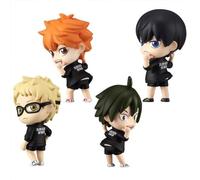 Zhongkaihua Haikyuu - Set di 4 statuette a tema anime Q, statuette carine