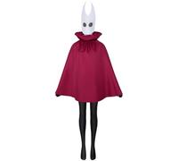 Zhongkaihua Hornet-can, maschera per cosplay con scritta in inglese "Silksong" cava, mantello rosso, anime, gioco di ruolo, travestimento per Halloween