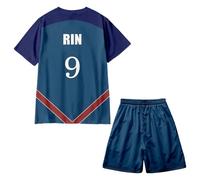Zhongkaihua Isagi Yoichi/Seishiro Nagi - Kit da calcio con maglietta a maniche corte e pantaloncini, set da 2 pezzi, abbigliamento sportivo per allenamento e allenamento, per adulti e ragazzi, N. 9