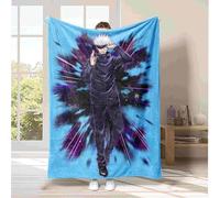 Zhongkaihua JJK - Coperta con stampa anime, motivo: Gojo Satoru Itadori Yuuji, in morbida flanella, ideale come regalo per il pranzo e il sonno, ideale per autunno e inverno