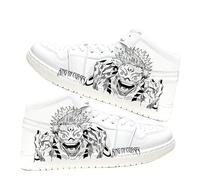 Zhongkaihua JJK Shoes Gojo Satoru Anime Casual Print High Top bianco Canvas Shoes for Unisex Adult Teen Fashion Lovers Sneakers Sportive Sneaker