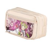 Zhongkaihua Kamado Tanjiro, astuccio a doppio strato, spazioso, alla moda, per cancelleria, regalo per il ritorno a scuola per bambini, Tipo 6., 21cm x 13cm x 8cm, Astuccio