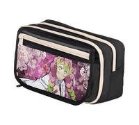 Zhongkaihua Kamado Tanjiro, astuccio a doppio strato, spazioso, alla moda, per cancelleria, regalo per il ritorno a scuola per bambini, Tipo 18, 21cm x 13cm x 8cm, Astuccio