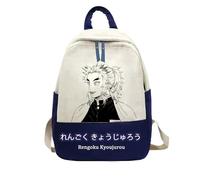 Zhongkaihua Kamado Tanjiro Kanao Tsuyuri - Zaino per ragazzi e ragazze, in tela, unisex, casual, per viaggi, studenti, ritorno a scuola, regalo di compleanno, Rengoku Kyoujurou, L 33 x W 10 x H 45 cm