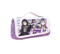 Zhongkaihua KanameMadoka, astuccio per matite a tema Akemi Homura, alla moda, per cancelleria, per ragazze e ragazzi, idea regalo, grande capacità, per il rientro a scuola, Akemi Homura, 21 x 10 x 7
