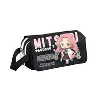 Zhongkaihua Kanroji Mitsuri/Tokitou Muichirou Astuccio portapenne in tela con stampa anime, astuccio per cancelleria per studenti, grande capacità, 20 x 8 x 10 cm, Tipo 11, 20x8x10cm, Astuccio