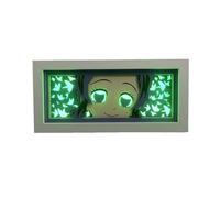 Zhongkaihua Kochou Shinobu Carattere Anime 3D Sculture di Carta Scatola di Luce 16 Colori Telecomando Touch LED Intaglio Carta Lampada da Tavolo Camera da Letto Lampada da Comodino