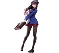 Zhongkaihua Komi Can't Communicate Action Figure Shoko Komi Action Figure Statua con accessori intercambiabili per il viso Modello in PVC 25 cm Posizione in piedi JK School Uniform Edition