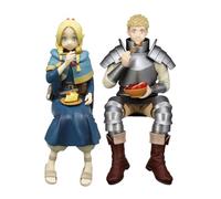 Zhongkaihua Marcille Donato e Laios Touden Seduti Anime Figure 2pcs Action Figure Modello Anime Statua Decorazione Desktop Ornamenti Regali da Collezione