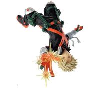 Zhongkaihua MHA Bakugou Katsuki Figure, 17 cm Suspended Battle Damage Edition, Anime PVC Modello Action Figure Scrivania Decorazione Casa Natale Regalo di Compleanno per i fan