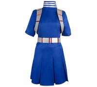 Zhongkaihua MHA Costume Todoroki Shouto Cosplay Abito da donna blu uniforme con cintura, set completo da combattimento per fan anime gioco di ruolo