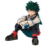 Zhongkaihua MHA Midoriya Izuku Figura Posizione Seduta 10 cm Modello Battaglia Uniforme Statua Anime MHA Action Figure Collezionismo Decorazioni Fan Regali