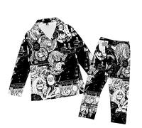 Zhongkaihua MHA Pigiama Set Anime Pigiama Midoriya/Bakugo/Dabi/Toga/Uraraka Cosplay Carino Cartone Animato Camicia Pantaloni Pigiama Estate Autunno Anime Pigiama Festa