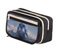 Zhongkaihua Miku, astuccio a doppio strato, spazioso, alla moda, per cancelleria, regalo per il rientro a scuola per bambini, Tipo 9, 21cm x 13cm x 8cm, Astuccio