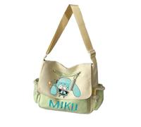 Zhongkaihua Miku - Borsa a tracolla con stampa anime, borsa a tracolla, casual, leggera, di grande capacità, in tela, Tipo 2, 30x25cm