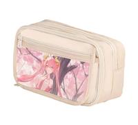 Zhongkaihua Miku Kawaii Anime Astuccio - Super Cute Cartoon Character Printing Design 21x8x13cm Grande Capacità Multi-Scomparti Astuccio Cancelleria Regali per Studenti, Tipo 20., 21x8x13cm, Astuccio