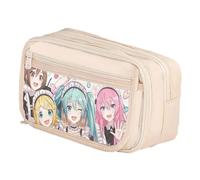 Zhongkaihua Miku Kawaii Anime Astuccio - Super Cute Cartoon Character Printing Design 21x8x13cm Grande Capacità Multi-Scomparti Astuccio Cancelleria Regali per Studenti, Tipo 17, 21x8x13cm, Astuccio