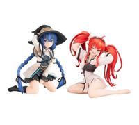 Zhongkaihua Mushoku Tensei: Jobless Reincarnation Figure Anime Inginocchiarsi e Seduto Posizione 2 Pezzi Set Roxy Migurdia Look Up Figura Eris Greyrat Figura