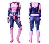 Zhongkaihua My Hero Academia Costume da donna Ochako Uraraka Costume Cosplay Costume di Halloween 3D Stampa Tuta Skinny Tuta Completo Completo per Halloween Fancy Dress Party