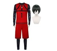 Zhongkaihua Nagi Blue Lock - Set completo per cosplay e giochi di ruolo, in jersey Isagi Yoichi, Maglia Rin Itoshi con parrucca, S