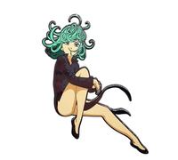 Zhongkaihua One Punch Man Saitama Tatsumaki Badge Collezione Anime Souvenir Metal Badge Zaino Decorazione Natale Compleanni per i fan Regali