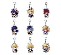 Zhongkaihua Oshi No Ko Anime Portachiavi Merch Set 9PCS Carino Portachiavi Hoshino Ai Figure Acrilico Portachiavi Appeso Ornamento Regali per i fan, Portachiavi acrilico
