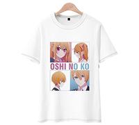 Zhongkaihua Oshi no Ko T-shirt manica corta, ragazzi ragazze estate casual Hoshino Ai anime manica corta t-shirt, carino t-shirt, cartone animato gioco top abbigliamento