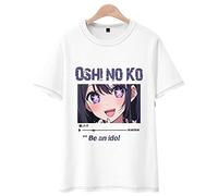 Zhongkaihua Oshi no Ko T-shirt manica corta, ragazzi ragazze estate casual Hoshino Ai anime manica corta t-shirt, carino t-shirt, cartone animato gioco top abbigliamento