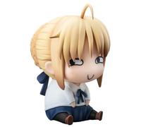 Zhongkaihua Pendragon Altria Anime Q Figura 10 cm Altria Pendragon Action Figure Cake Toppers Cute Anime Mini Figurine Desktop Ornamento Regali