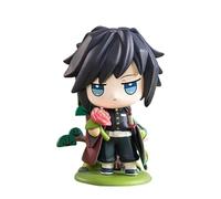 Zhongkaihua Personaggi anime Tomioka Giyuu Cute Mini Q Figura Tomioka Giyuu Action Figura in PVC Statua Modello Ornamenti per Anime Fan Collezionismo