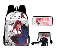 Zhongkaihua Seishiro Nagi - Set di zaini per la scuola per bambini 3 in 1 con zaino e astuccio e borsa a tracolla, regalo per gli studenti della stagione di apertura, Tipo 5, 40*30*13cm