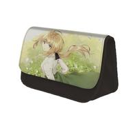 Zhongkaihua Violet Evergarden - Astuccio grande capacità, viola Evergarden Merch, cancelleria per studenti, forniture per il rientro a scuola, per ragazze, ragazzi e bambini, Tipo 9, Astuccio per