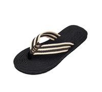 zhongqunli Pantofole per Donna, Infradito Traspiranti da Uomo - Sandali da Spiaggia Leggeri for Passeggiate estive all'aperto,per Donna e Uomo(Black,42 EU)