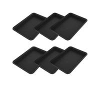 zhongqunli Sottovasi per piante da interno, 6 pezzi di sottovaso rettangolare for piante da interno ed esterno