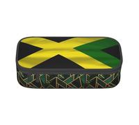 ZHONGSK Astuccio grande per matite, grande capacità, con bandiera della Giamaica, organizer per cancelleria per la scuola, trousse con scomparti con cerniera, per ragazze, ragazzi, bambini, adulti,