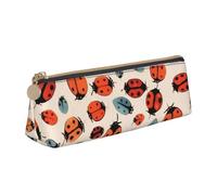 ZHONGSK Astuccio in pelle con motivo maculato infinito, astuccio per matite e penne, astuccio per cancelleria per studenti, grazioso astuccio con cerniera, per ragazze e ragazzi, bianco, Taglia unica,