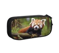 ZHONGSK Astuccio per matite di grande capacità, astuccio per cancelleria, matita con scomparti con cerniera, grazioso astuccio per matite | Little Red Panda | Astuccio organizer per ragazzi e adulti,
